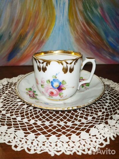 Антикварная кофейная пара 