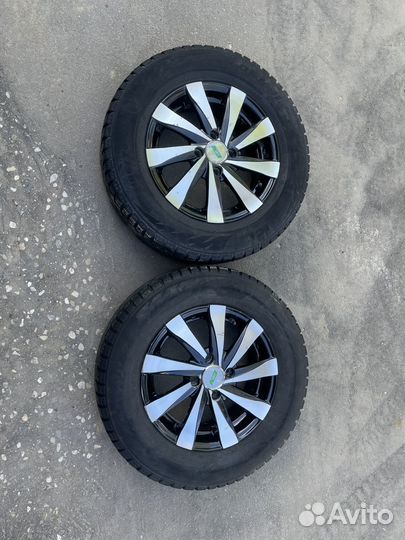 Комплект дисков r14 с зимней резиной