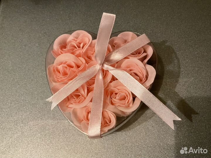 Мыльные розы в подарочной упаковке