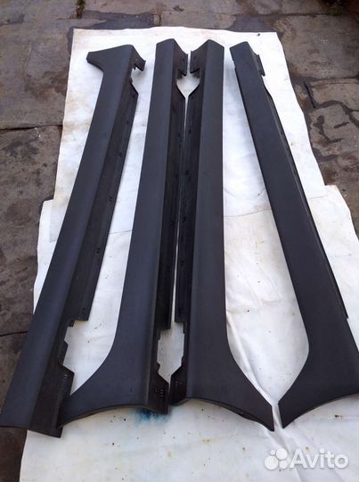 Пластиковые пороги на hyundai i35