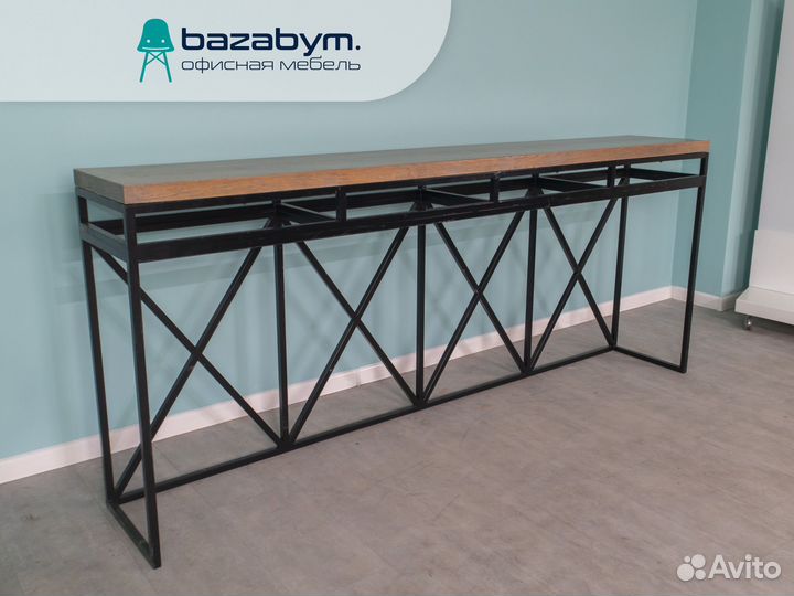 Барная стойка Лофт, стол барный 112х270х45 см