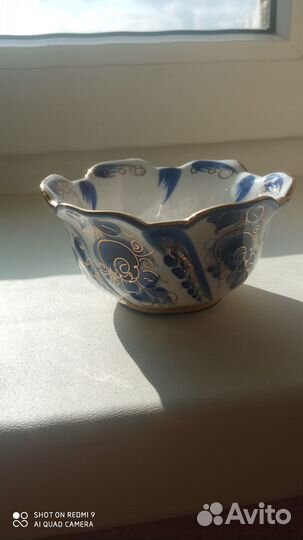 Чайная пара, гжель, ручная работа