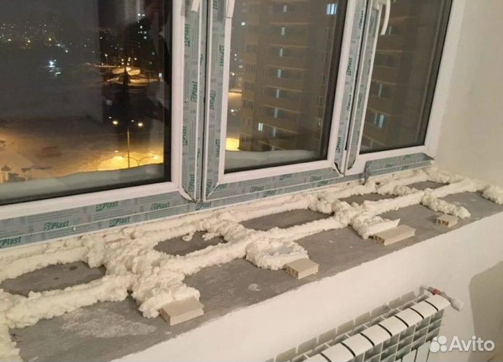 Замена уплотнителя / установка откосов