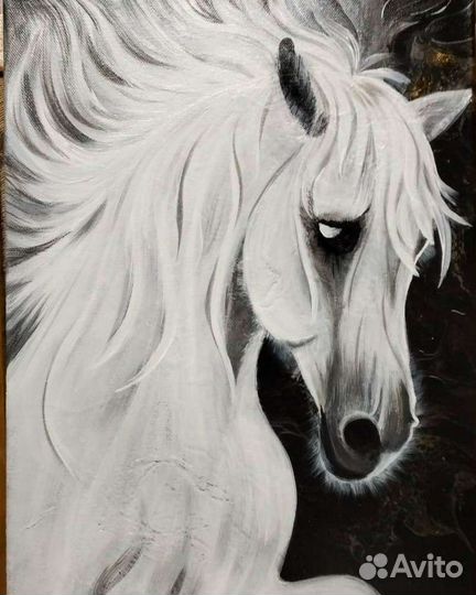 Картина Лошадь белая