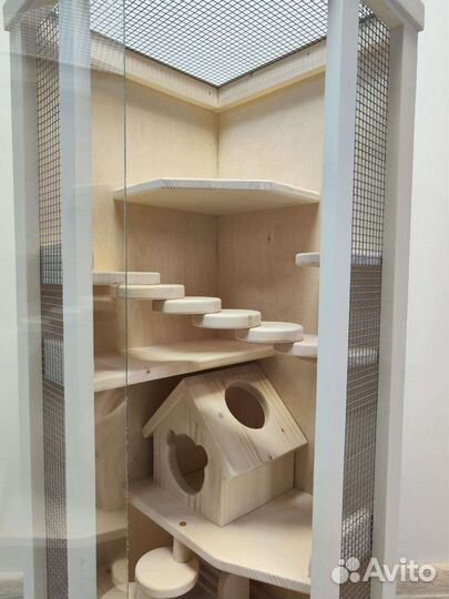 Клетка, витрина, вольер для шиншилл, дегу, белок