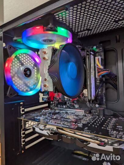 Игровой Компьютер i3-9100F/RX580/16 Gb/SSD/HDD
