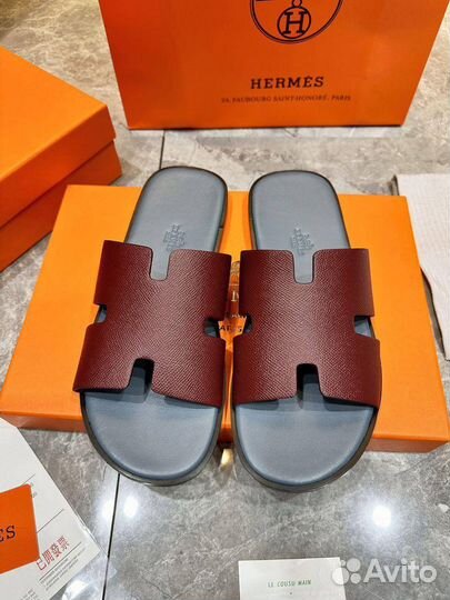 Шлепанцы мужские hermes