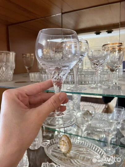 Хрустальные рюмки на ножке СССР
