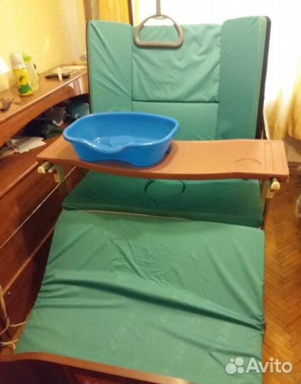 Кровать для лежачих+пульт+кресло+переворот+высота+