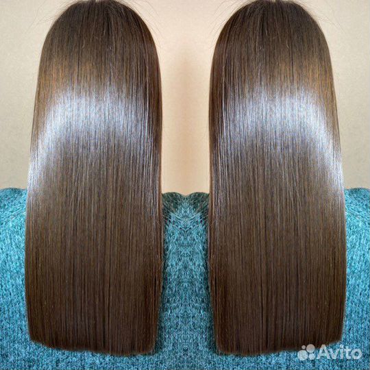 Кератиновое выпрямление волос