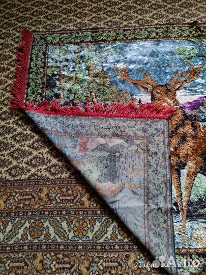Винтаж: Гобелен ковёр ГДР олени 1950-е годы