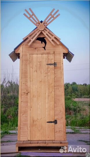 Дачный туалет с установкой