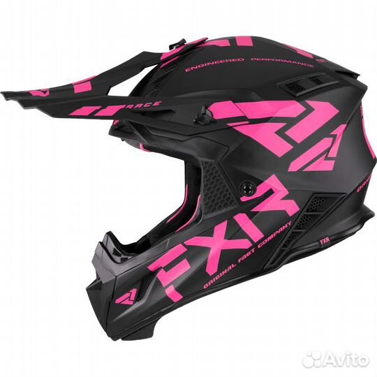 Шлем FXR Helium Race Div W/Auto Buckle Black/Elec