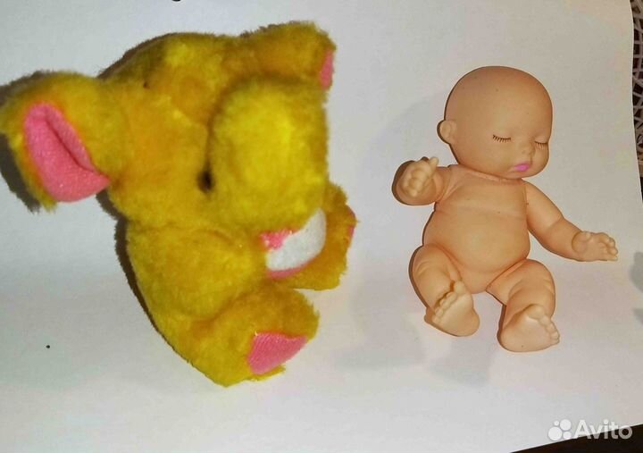 Куклы пупсы - набор 4 штуки резина пластик