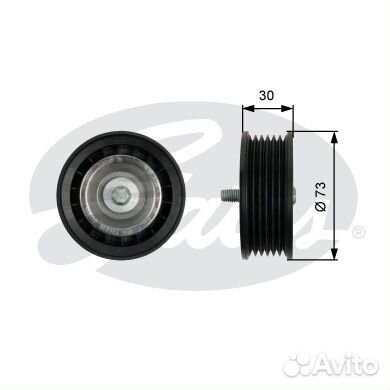 Направляющий ролик привода вспомогательных агрегат