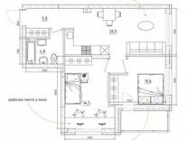 3-к. квартира, 62,5 м², 4/15 эт.