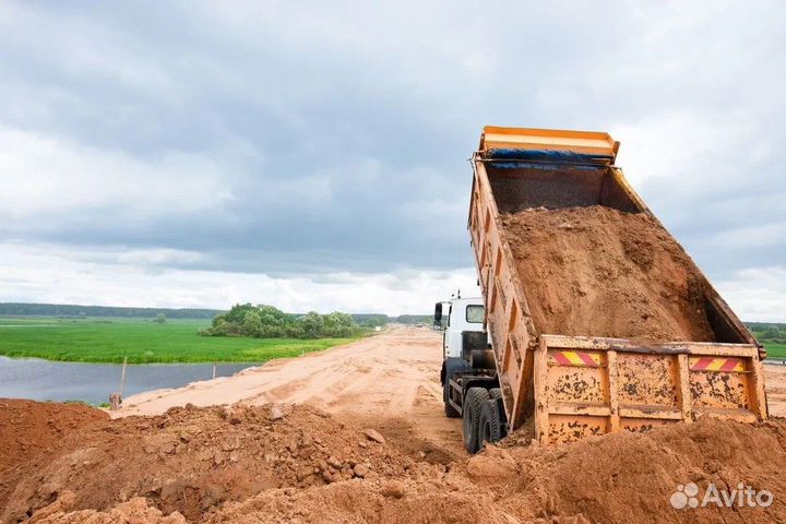 Песок строительный от 5м3