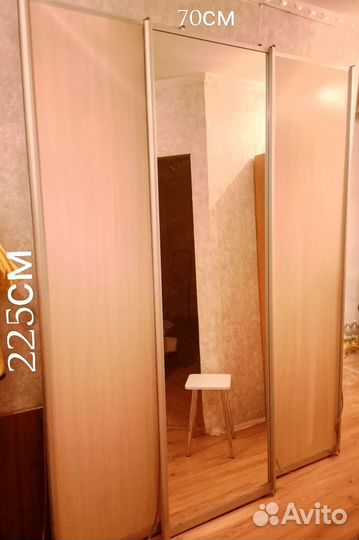 Двери для шкафа купе с зеркалом бу