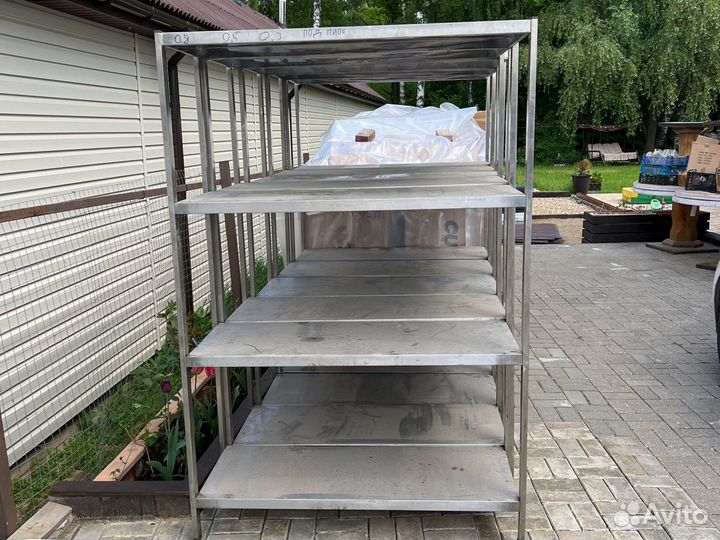 Стеллаж из нержавейки