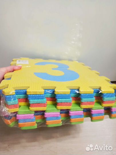 Коврик пазл цифры 0-9 новый