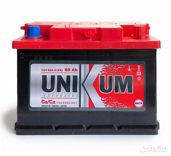 Новый аккумулятор автомобильный 60ач