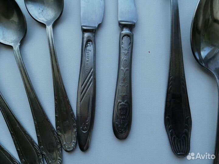 Ложки, ножи, вилки СССР нерж