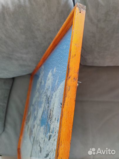 Картина пазл под стеклом Зимний домик