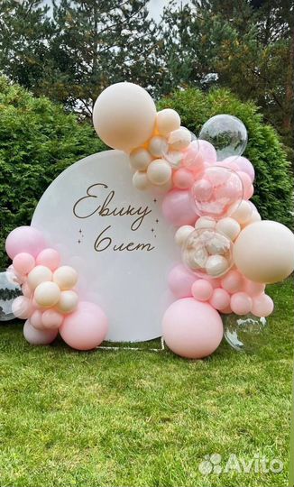Фотозона из шаров на день рождения