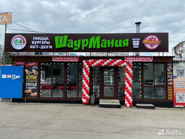 Арка. Гирлянда из воздушных шаров на открытие