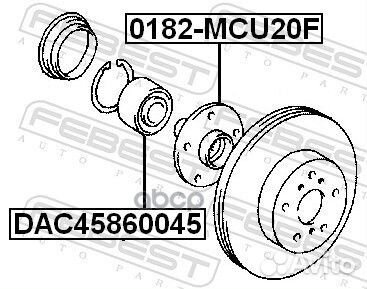 Подшипник ступ.lexus RX III 350-450 07