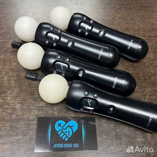 Четыре контроллера Move для Playstation 3 PS3 PS4