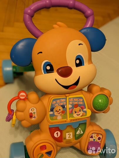 Умный щенок каталка fisher price