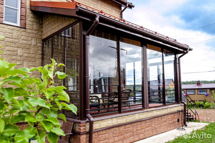 Холодное остекление веранд, террас и беседок