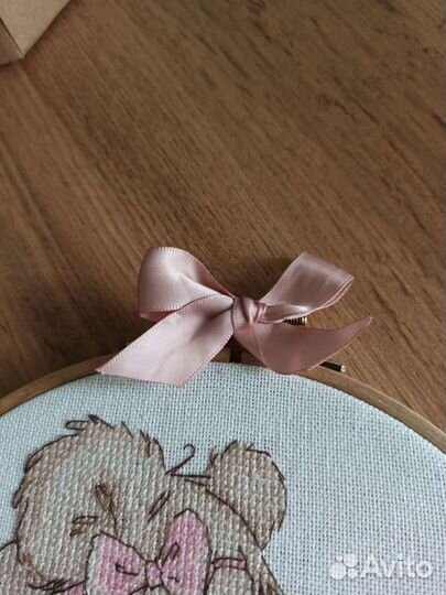 Декор в детскую, вышитое панно