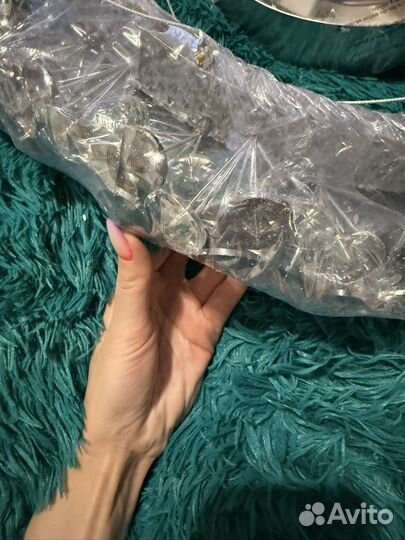 Люстра потолочная хрустальная новая