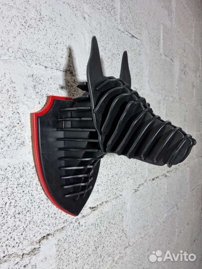 Декоративное панно на стену/голова быка из фанеры