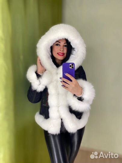 Куртка с мехом песца
