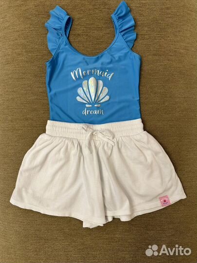 Пляжный комплект для девочки 134, 140