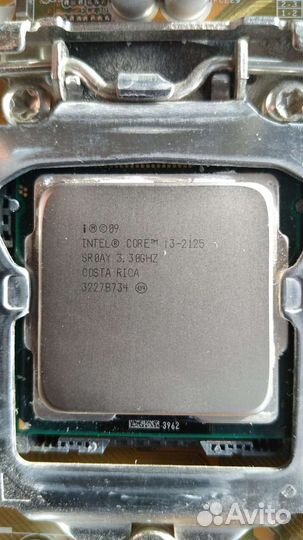 Материнская плата с процессором