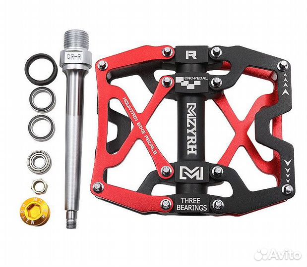 Педали mzyrh MZ-Y06 красные