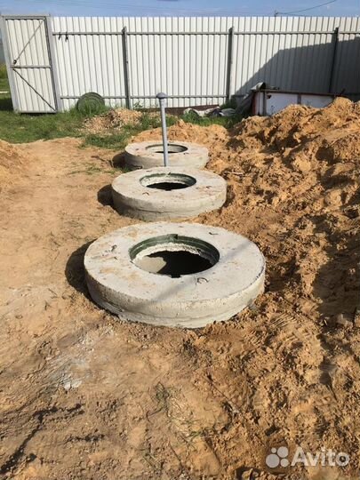 Септики из жби колец канализация