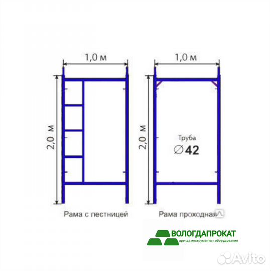 Аренда строительных лесов Вышка-тур