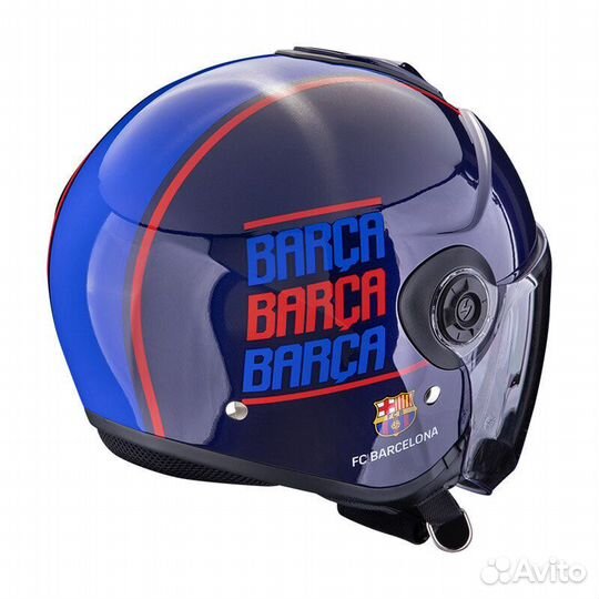 Scorpion Exo City 2 Fc Barcelona Мотошлем Blue Син