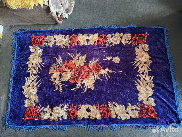 Покрывало скатерть плюш винтаж