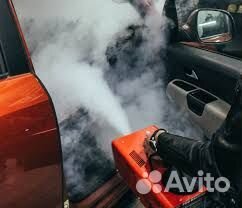 Обработка салона автомобиля сухим туманом