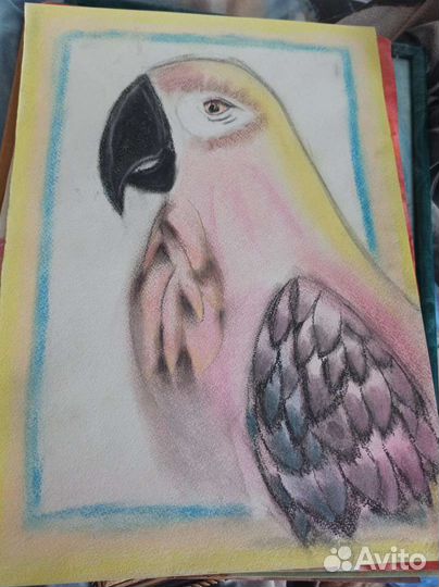 Продаю свои детские картины шерсть/эбру/пастель
