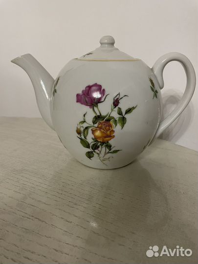 Винтажный чайник фарфор СССР