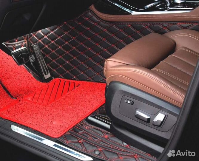 3D Коврики Geely Салон Багажник из Экокожи