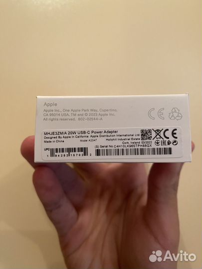 Блок питания apple 20w