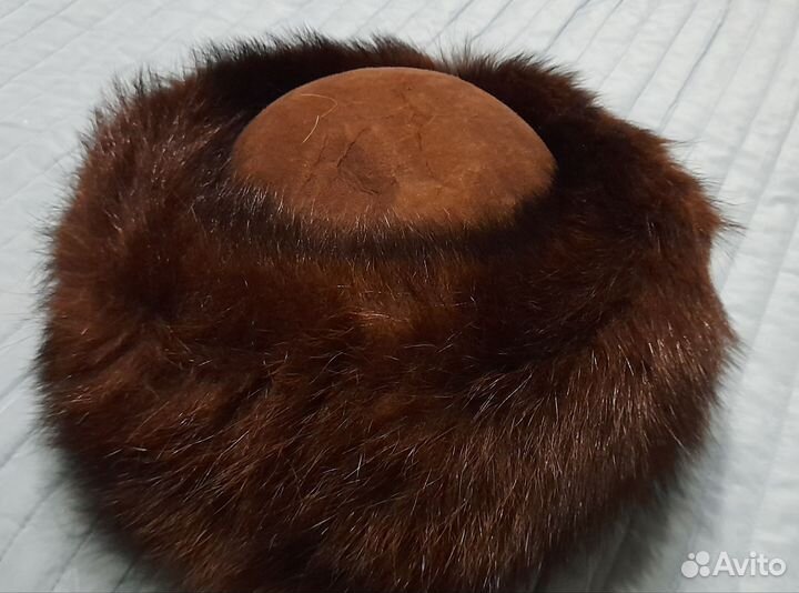 Шапка зимняя меховая женская норка боярка